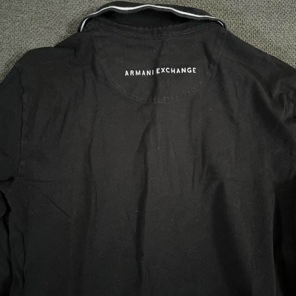 Armani Exchange Men’s size small black polo - Picture 3 of 4